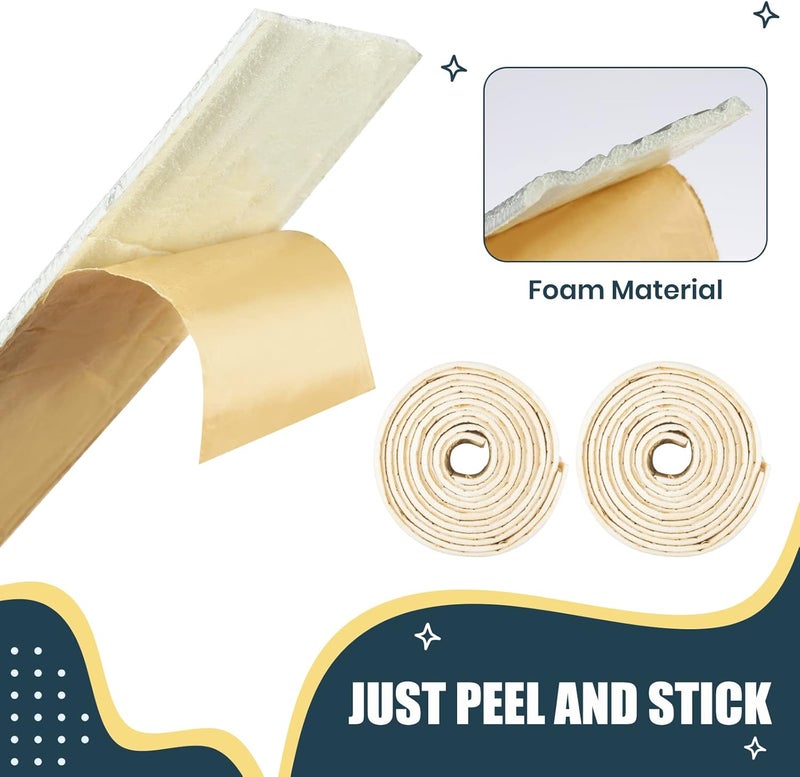 Glavatrix Flexible Foam Molding Trim, 181" x 3.1" Peel and Stick Crown Molding Wallpaper Border Self Adhesive 3D Wall Edging Lines Trim for Wall Edge, Ceilings, Countertops Home Decor (Gold) - Image 4